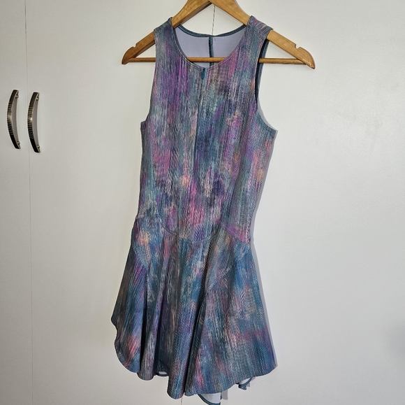 LULULEMON Everlux Short-Lined Tennis Tank Dress 6" Pixel Diffuse Multi Size 6 - Picture 8 of 16